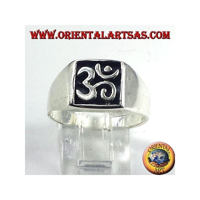 Silber Ring-Dichtung, heiliges Symbol OM