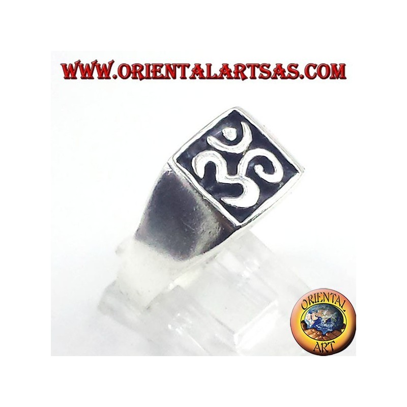 Silber Ring-Dichtung, heiliges Symbol OM