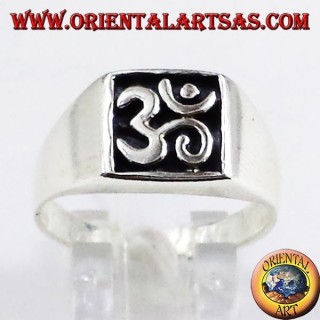 Silber Ring-Dichtung, heiliges Symbol OM