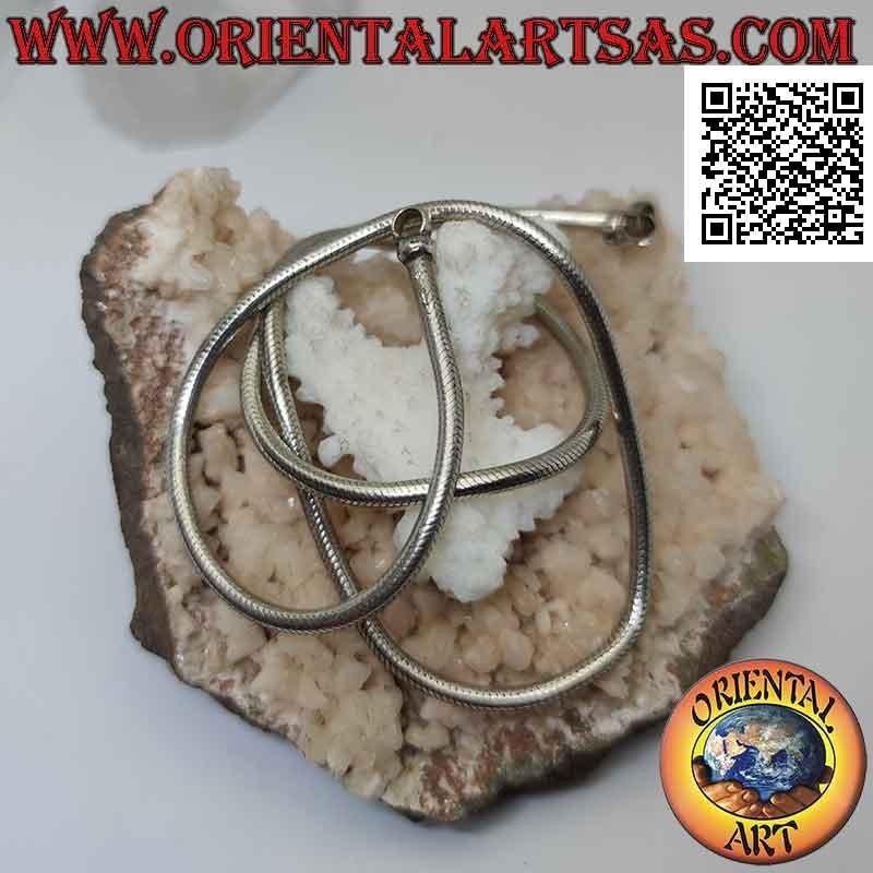 700 ‰ Silberkette mit 54 cm x 3 mm "Schlange"-Glied