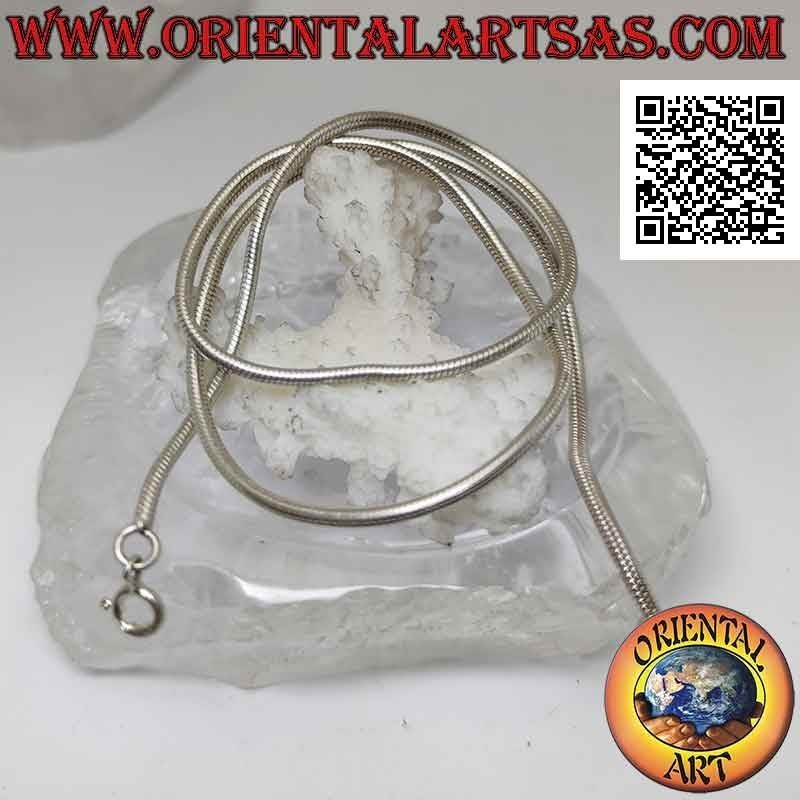 Collana in argento 925 ‰ a maglia snake da 42 cm x 2 mm