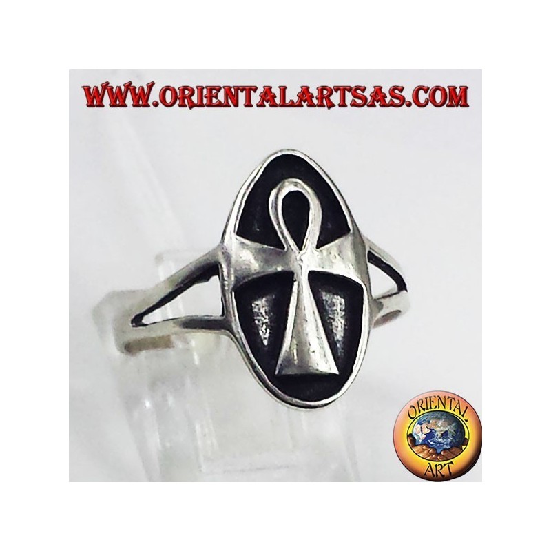 anello in argento Ankh croce egizia