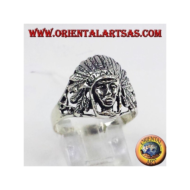 Bague en argent Indiens autochtones