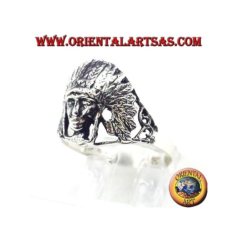 Bague en argent Indiens autochtones