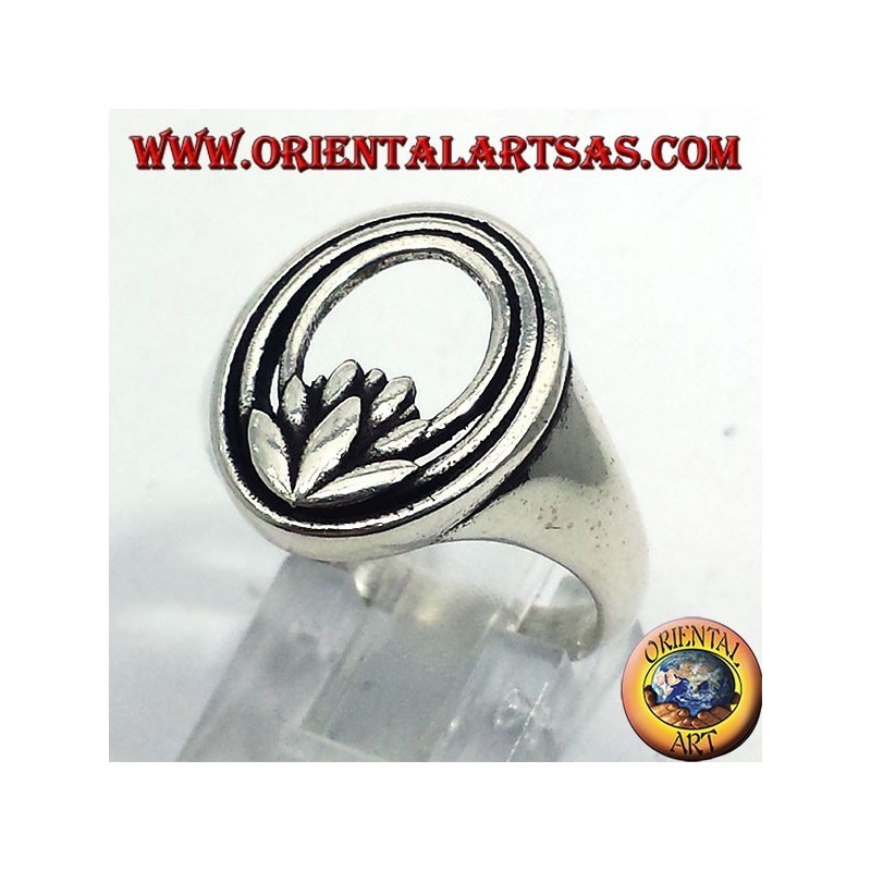 Bague en argent fleur de lotus