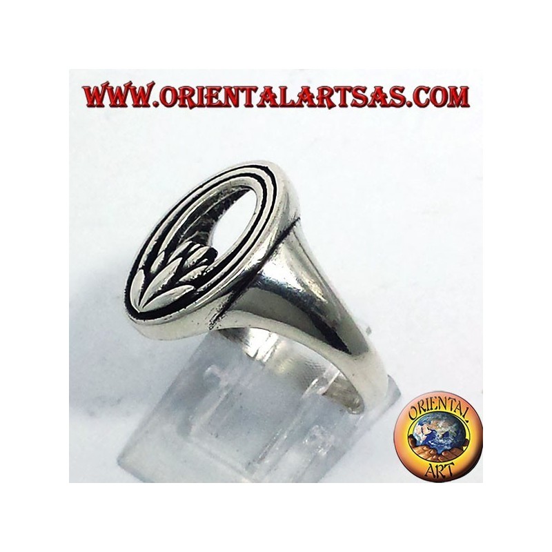 Bague en argent fleur de lotus