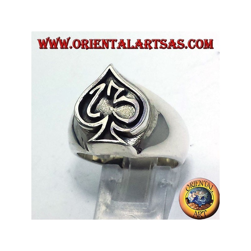 Silberring Ace of Spades mit dreizehn