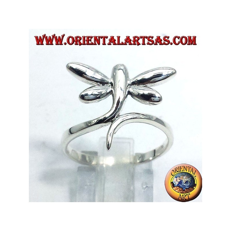 libellule Anello in argento 