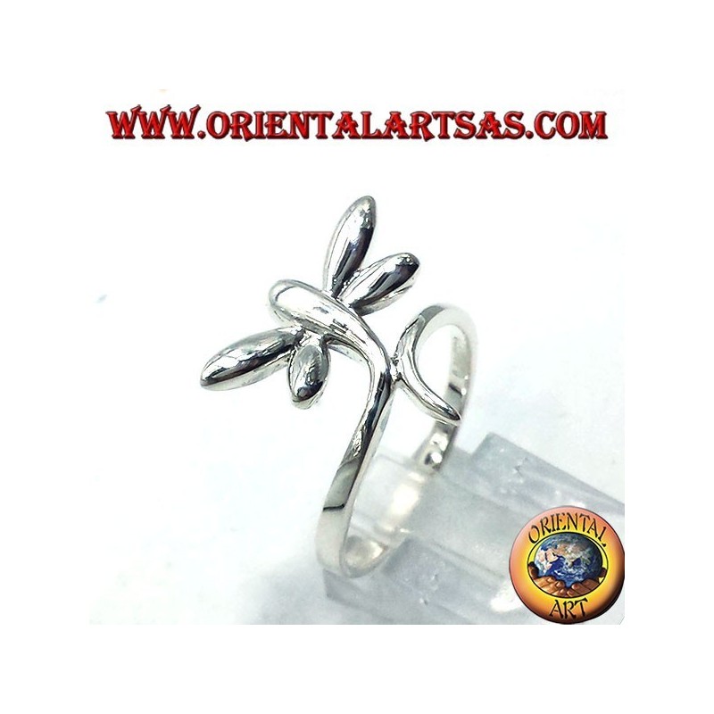 anillo de plata libélulas