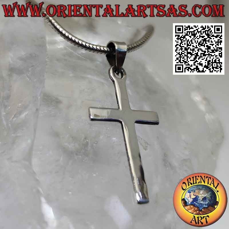 Classic Christian Latin Cross Silver Pendant (30 * 17)