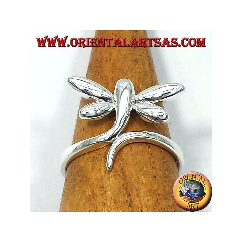 anillo de plata libélulas