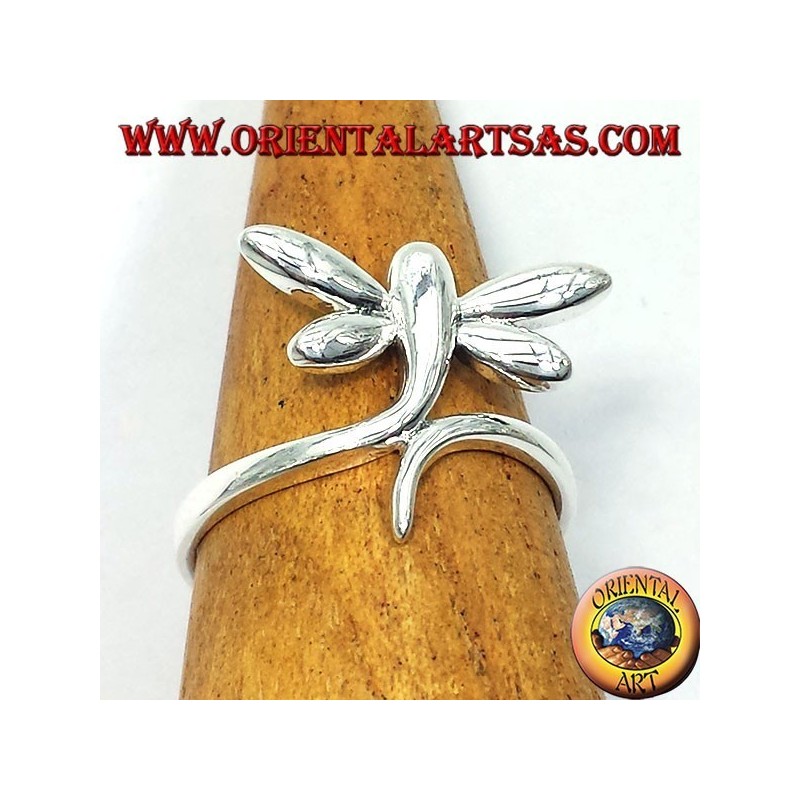 libellule Anello in argento 