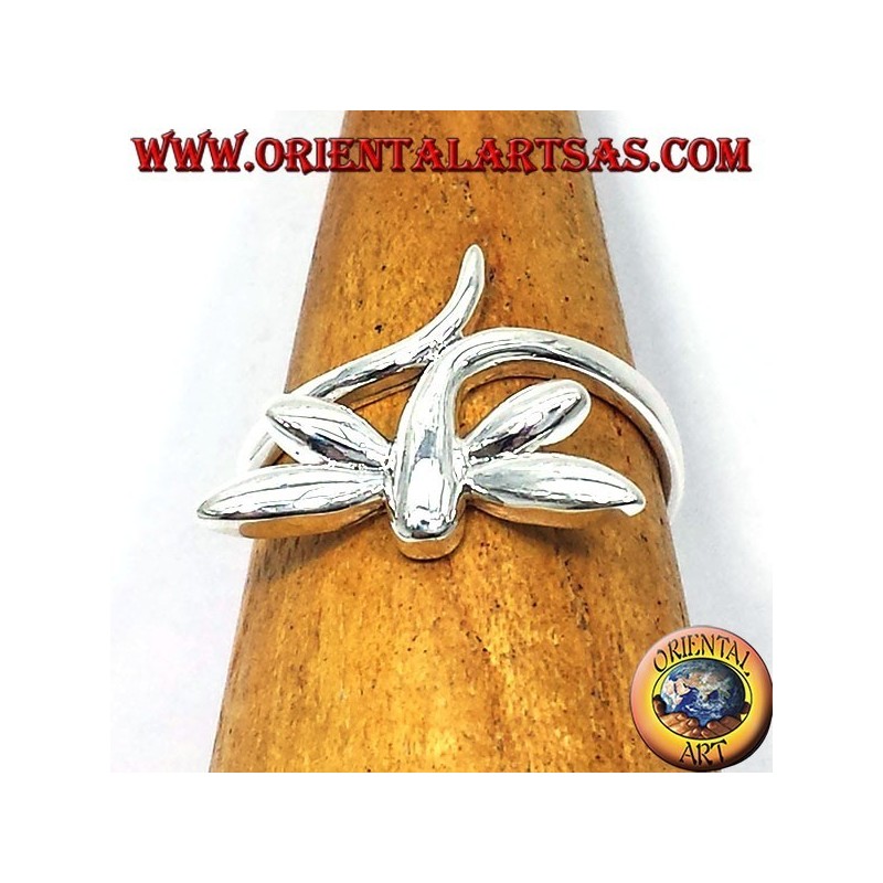 libellule Anello in argento 