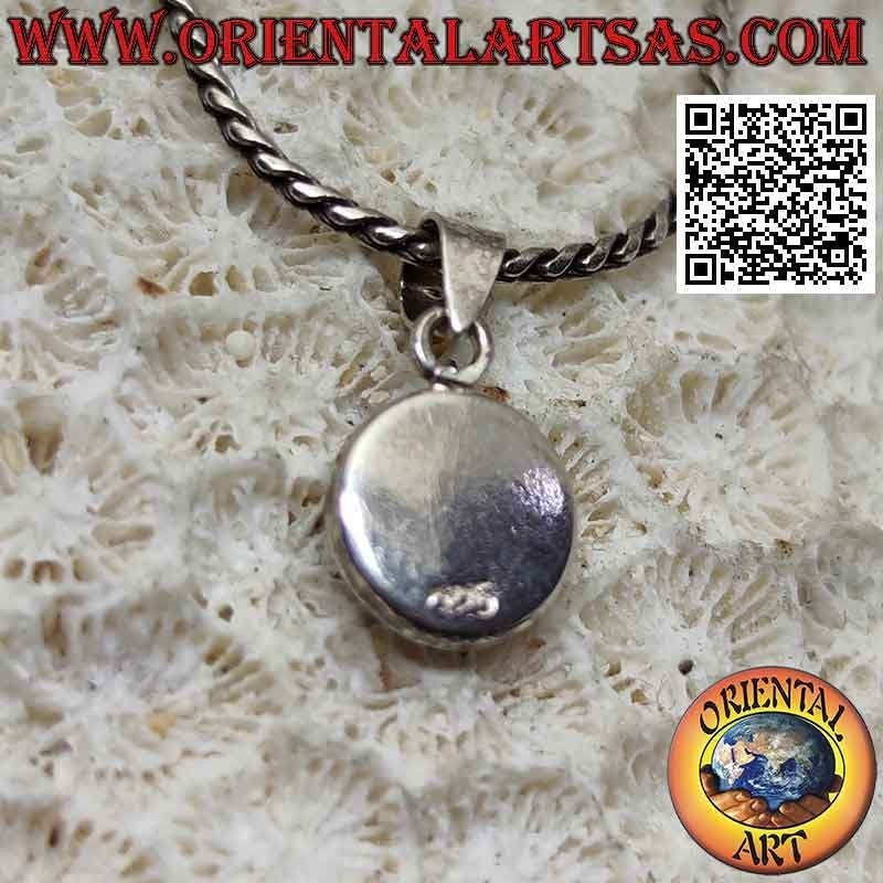 Silber Yin Yang Anhänger "Tao" flach 8 mm Ø