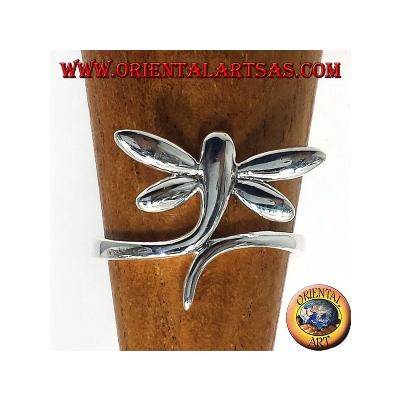 anillo de plata libélulas