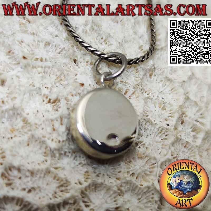 Colgante de plata yin yang "Tao" 12 mm Ø