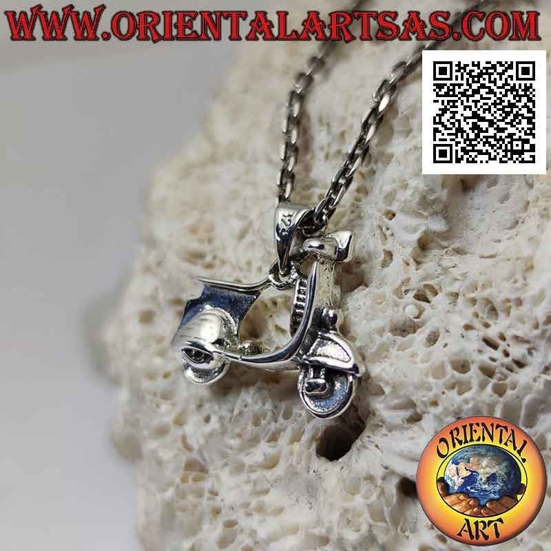Silver pendant, the "lambretta" vintage motorcycle