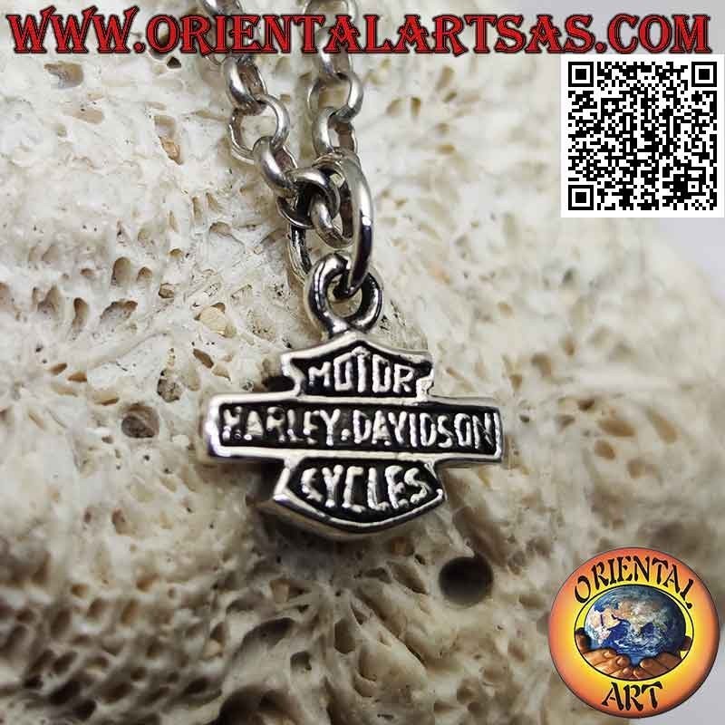 Colgante de plata, emblema Harley Davidson (pequeño)
