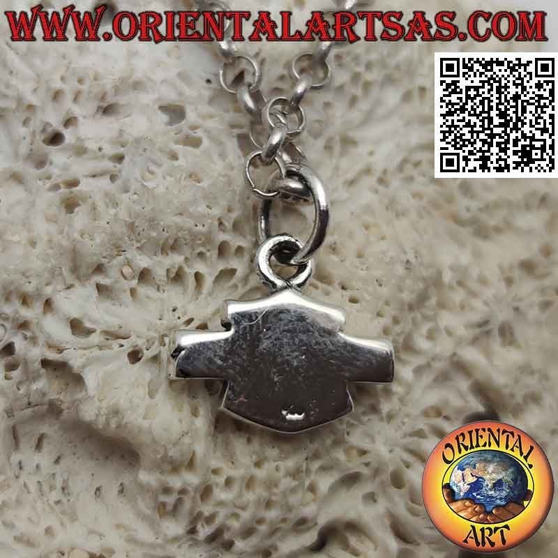 Silver pendant, Harley Davidson emblem (small)