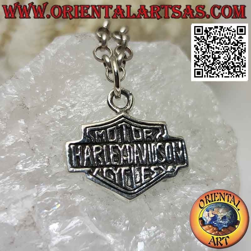 Ciondolo in argento, stemma della Harley Davidson (spesso)