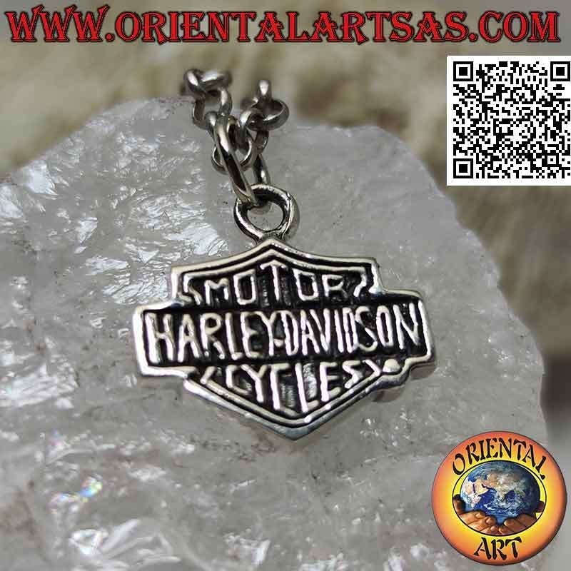 Ciondolo in argento, stemma della Harley Davidson (spesso)