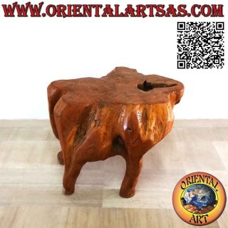 Living room table in natural teak root (70h x 90x97)