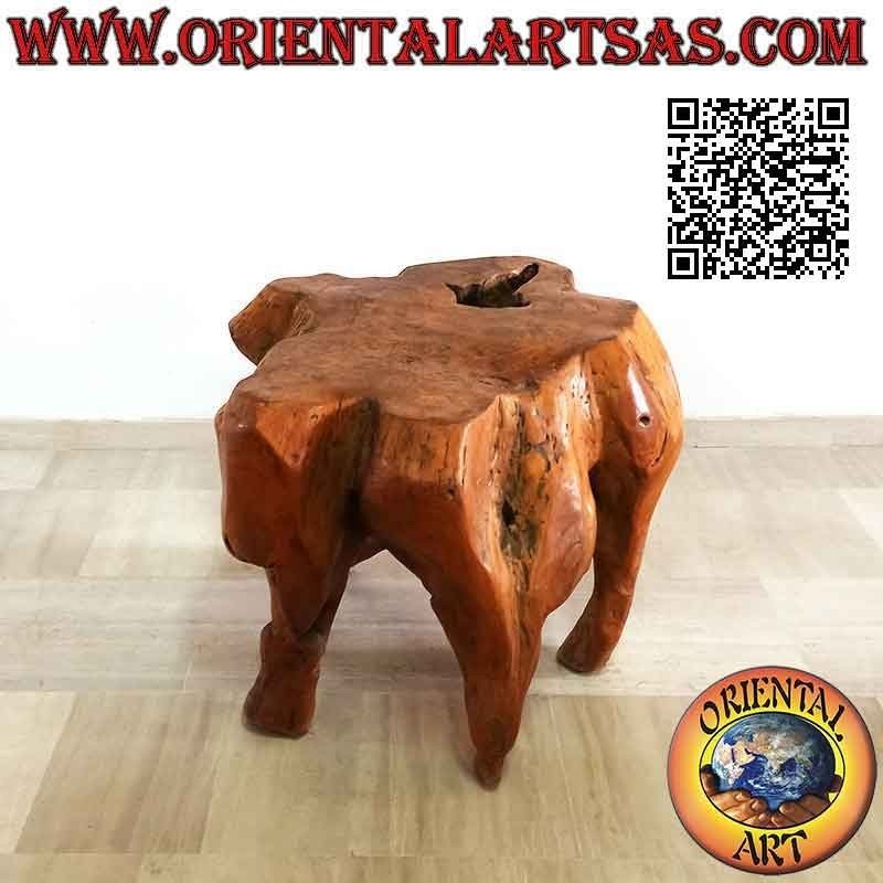 Tavolo da salotto in radice naturale di legno teak (70h x 90x97)