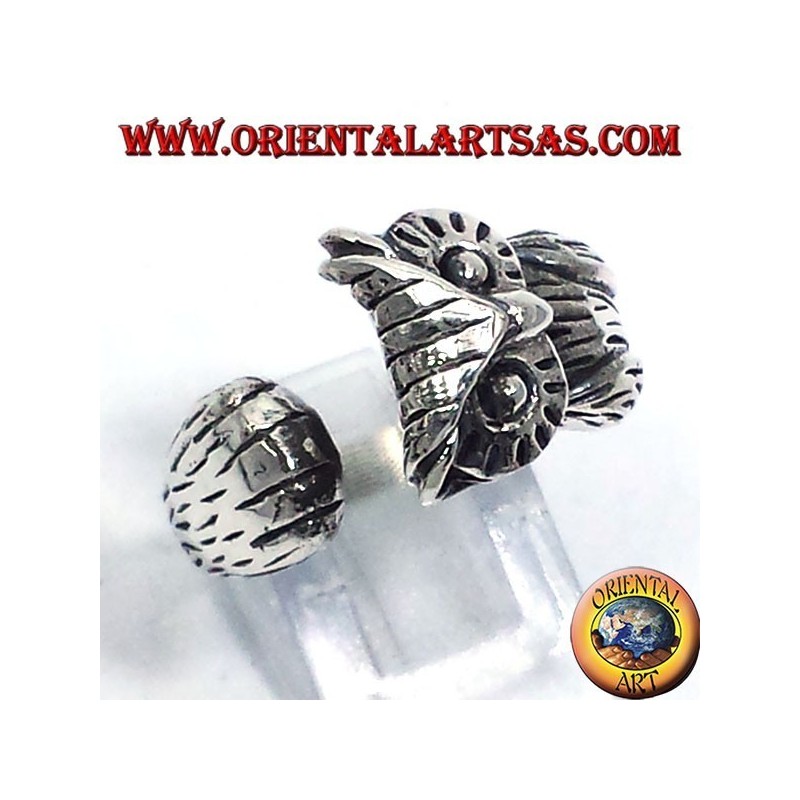 Bague en argent, Owl enveloppante