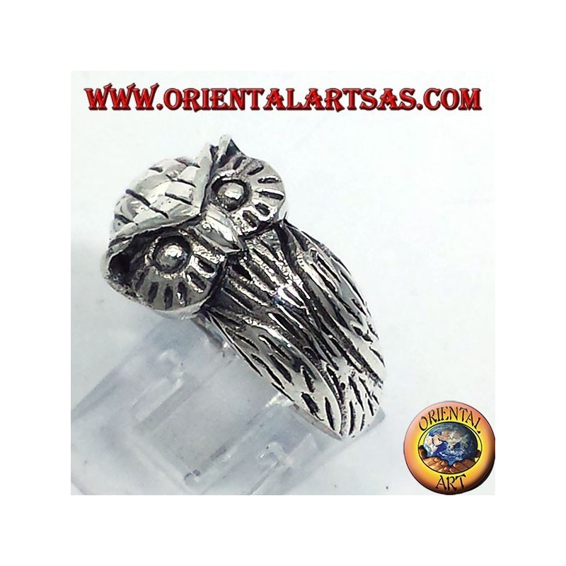 Bague en argent, Owl enveloppante