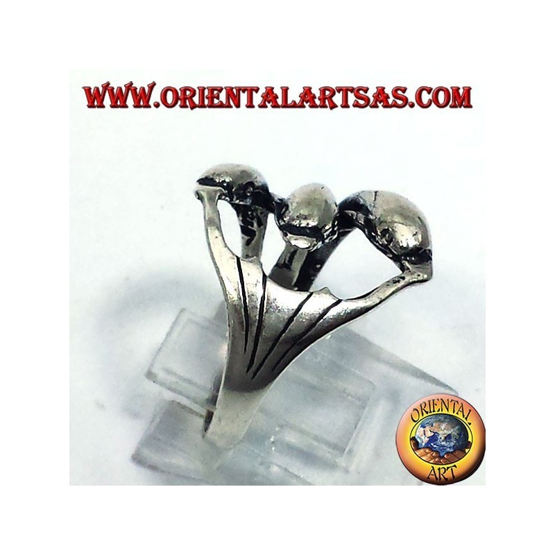 Silber Ring, drei Delphine