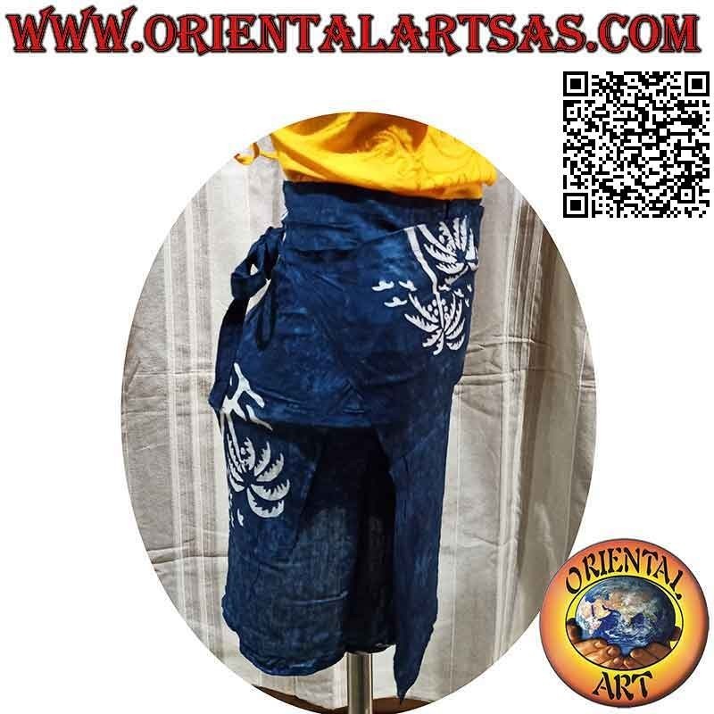 Mini skirt pareo cover-up with palm trees (simple)