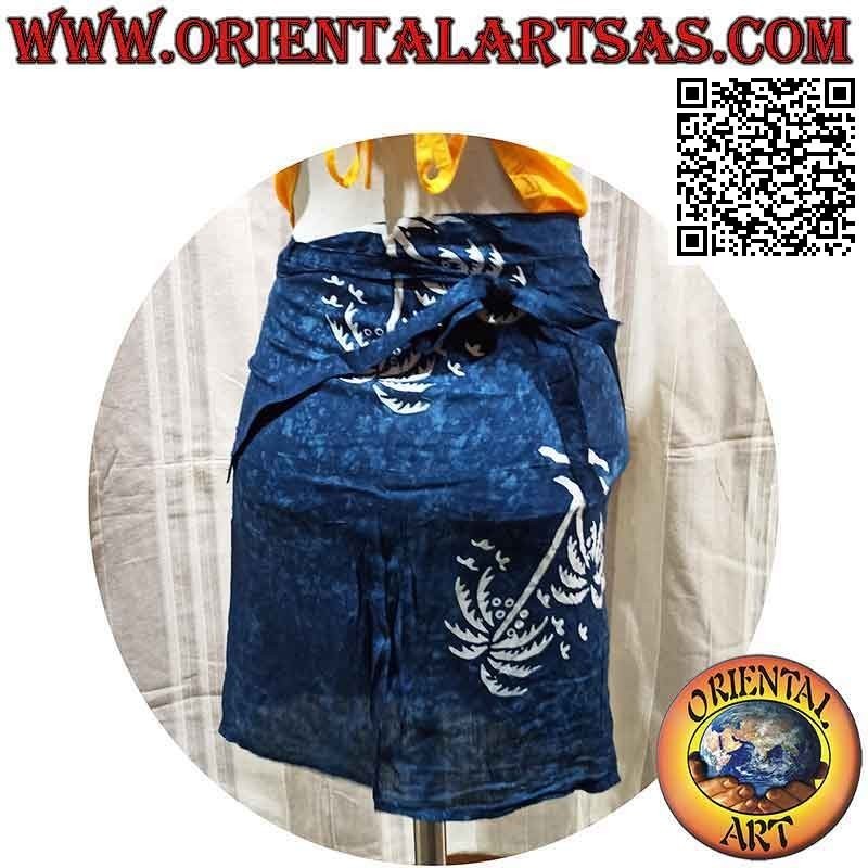 Mini skirt pareo cover-up with palm trees (simple)