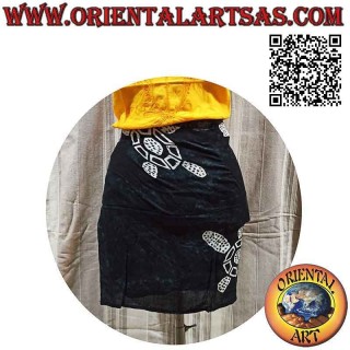 Miniskirt pareo cover-up with turtles (simple), type 2