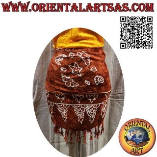 Minirock Pareo Cover-Up mit Meeresmuscheln (Fransen)