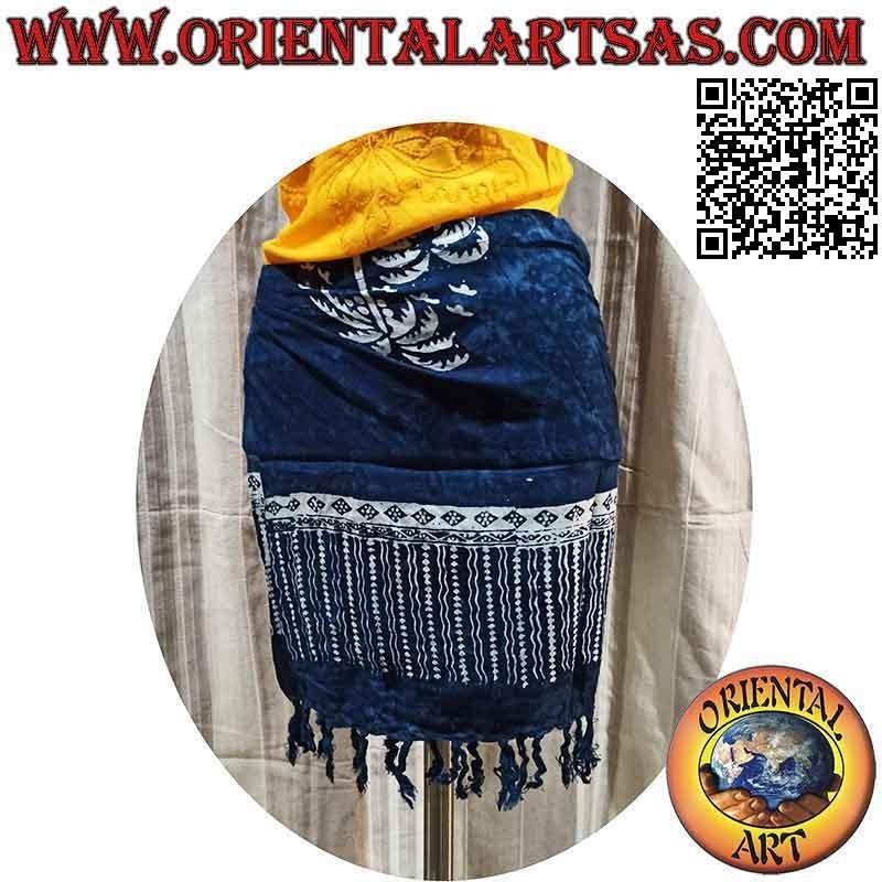 Minigonna pareo copricostume con palme (frange)