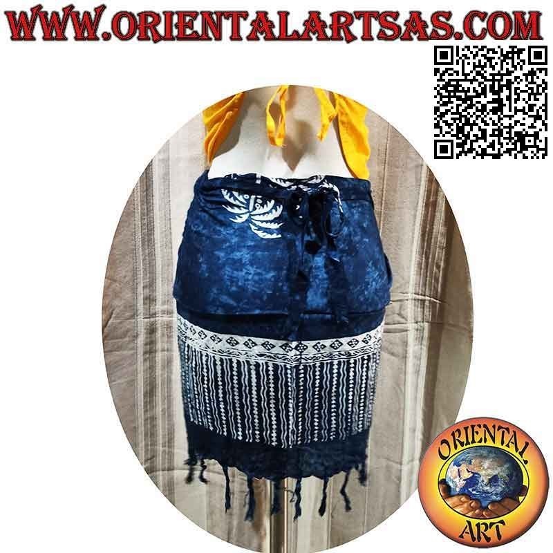 Minigonna pareo copricostume con palme (frange)