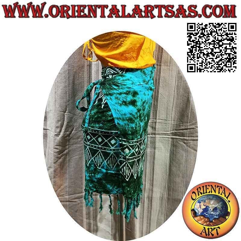 Mini skirt pareo cover-up with sun (fringes)