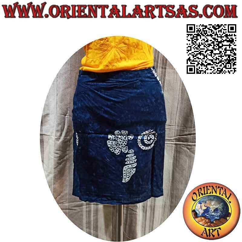 Minigonna pareo copricostume con tris di conchiglie (semplice)