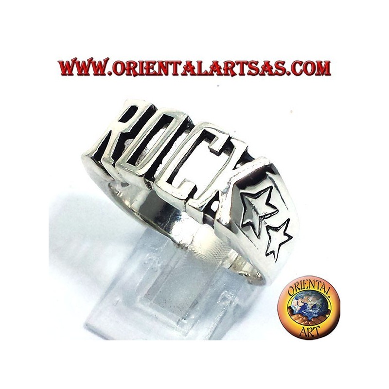 ROCA anillo de plata