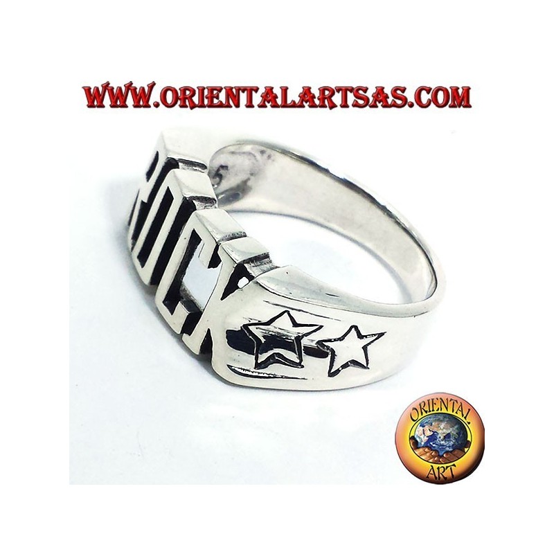 ROCA anillo de plata