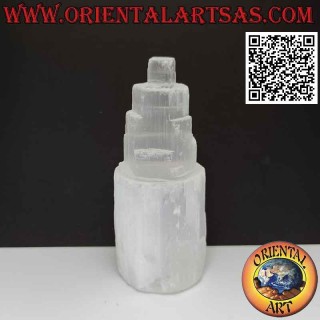 10 cm raw selenite turret