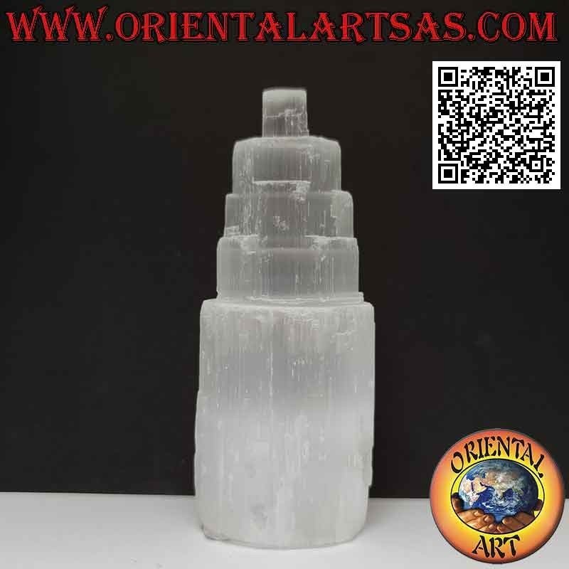 Torretta di selenite grezza da 10 cm