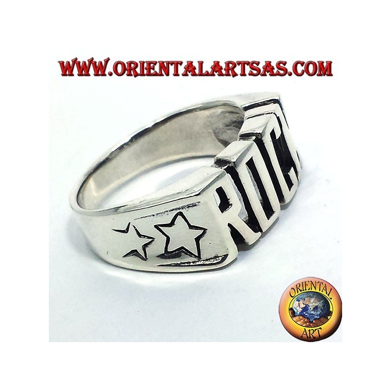 ROCA anillo de plata
