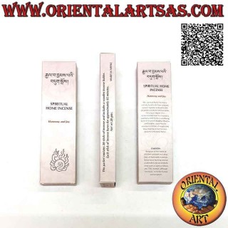 Incienso en barra tibetano de alta calidad "Hogar espiritual" - Armonía y alegría (20 gramos - 20 barras)