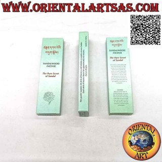 Encens tibétain de haute qualité "Bois de santal" - le pur parfum de santal (20 grammes - 20 bâtons)