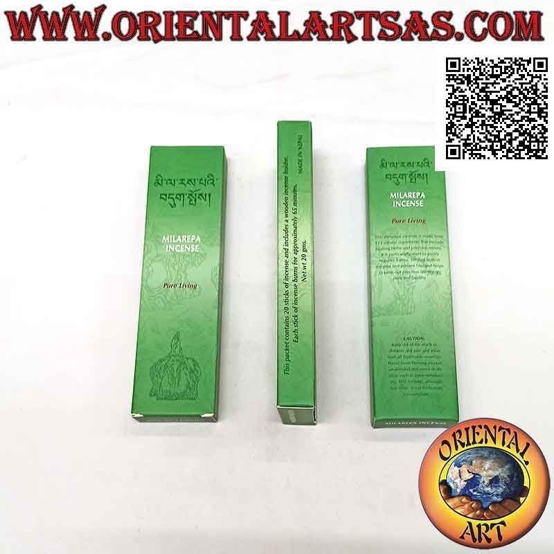 High quality Tibetan stick incense "Milarepa" - karmic cleansing (20 grams - 20 sticks)
