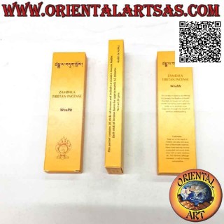 Incenso tibetano a stick di alta qualità "Zambala" - ricchezza (20 grammi - 20 bastoncini)