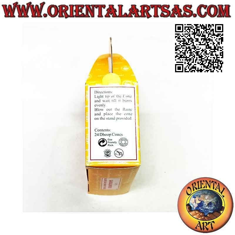 Cônes d'encens cascade "Santal" (pack de 24 pièces)