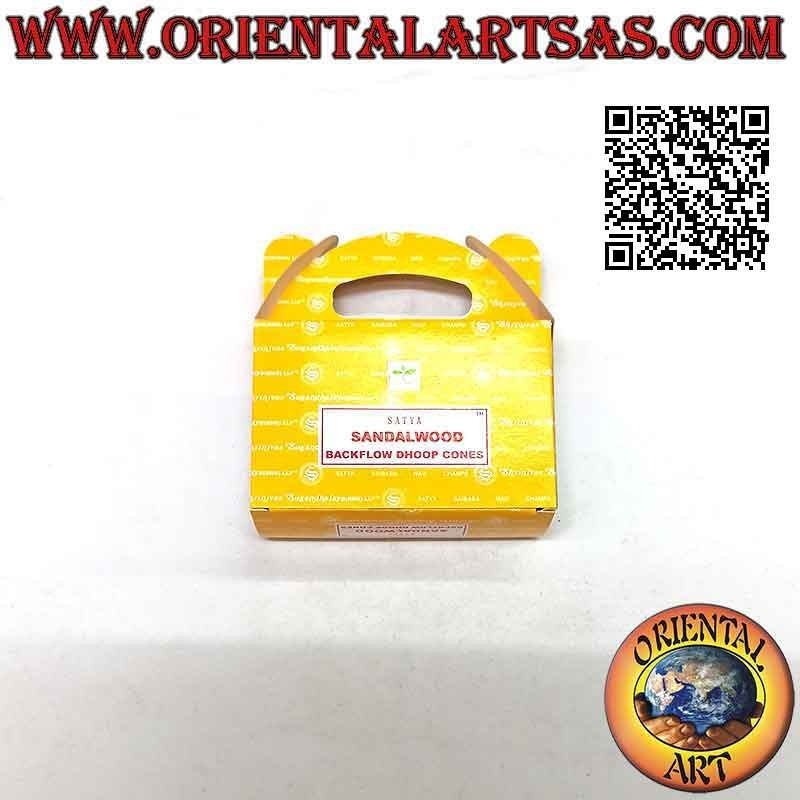 Cônes d'encens cascade "Santal" (pack de 24 pièces)