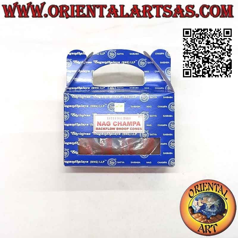 Conos de incienso "Nag Champa" para cascada de humo (paquete de 24 piezas)